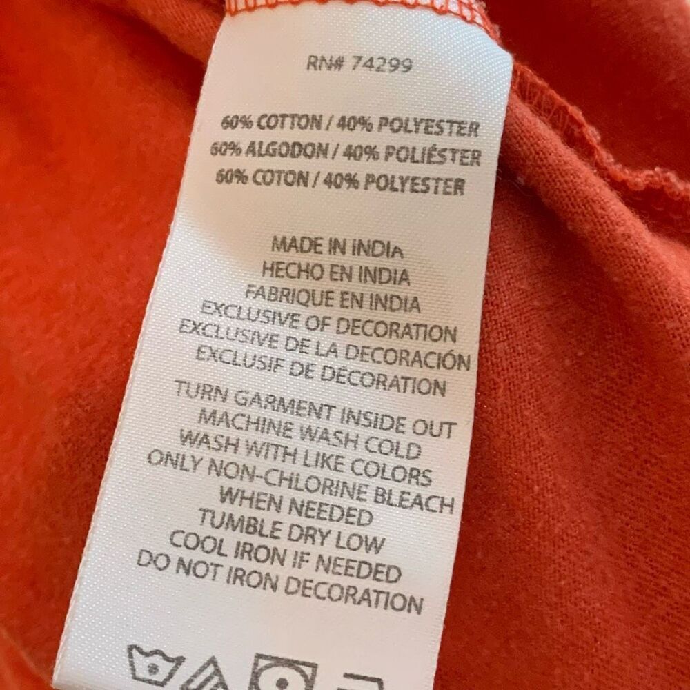Lucky Brand Youth Boys Size XL Orange Button Down Short Sleeve T-Shirt - Picture 9 of 10